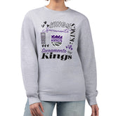 NBA - Sacramento Kings G-III 4Her by Carl Banks Women's Collage Team Graphic Fleece Pullover Sweatshirt - Heather Gray