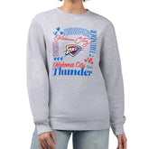 NBA - Oklahoma City Thunder G-III 4Her by Carl Banks Women's Collage Team Graphic Fleece Pullover Sweatshirt - Heather Gray