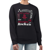 NBA - Houston Rockets G-III 4Her by Carl Banks Women's Collage Team Graphic Fleece Pullover Sweatshirt - Black