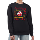 NBA - Atlanta Hawks G-III 4Her by Carl Banks Women's Collage Team Name Fleece Pullover Sweatshirt - Black