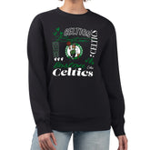NBA - Boston Celtics G-III 4Her by Carl Banks Women's Collage Team Graphic Fleece Pullover Sweatshirt - Black