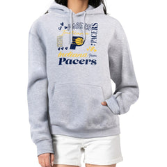 NBA - Indiana Pacers G-III 4Her by Carl Banks Women's Team Collage Graphic Fleece Pullover Hoodie - Heather Gray