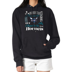 NBA - Charlotte Hornets G-III 4Her by Carl Banks Women's Team Collage Graphic Fleece Pullover Hoodie - Black