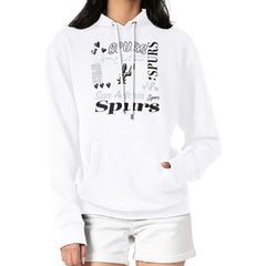 NBA - San Antonio Spurs G-III 4Her by Carl Banks Women's Team Collage Graphic Fleece Pullover Hoodie - White