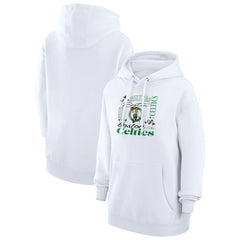 NBA - Boston Celtics G-III 4Her by Carl Banks Women's Team Collage Graphic Fleece Pullover Hoodie - White