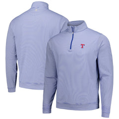 Texas Rangers Peter Millar Perth Sugar Stripe Performance Quarter-Zip Top Online