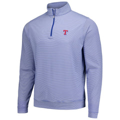 Texas Rangers Peter Millar Perth Sugar Stripe Performance Quarter-Zip Top Online