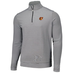 Baltimore Orioles Peter Millar Perth Sugar Stripe Performance Quarter-Zip Top Sale