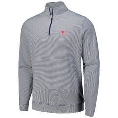 St. Louis Cardinals Peter Millar Perth Sugar Stripe Performance Quarter-Zip Top discount