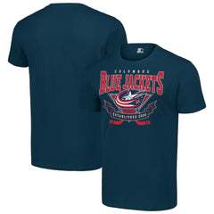 Columbus Blue Jackets - Starter Team Logo Graphic T-Shirt Navy