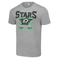 Dallas Stars - Starter Team Logo Graphic T-Shirt Heather Gray