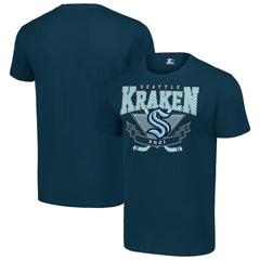 Seattle Kraken Starter Team Logo Graphic T-Shirt Deep Sea Blue
