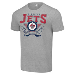 Winnipeg Jets - Starter Team Logo Graphic T-Shirt Heather Gray