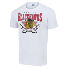 Chicago Blackhawks Starter Team Logo Graphic T-Shirt White