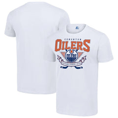 Edmonton Oilers - Starter Team Logo Graphic T-Shirt White