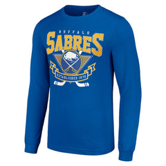 Buffalo Sabres - Starter Team Logo Graphic Long Sleeve T-Shirt Royal
