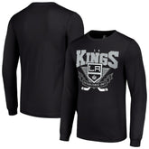 Los Angeles Kings - Starter Team Logo Graphic Long Sleeve T-Shirt Black