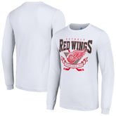 Detroit Red Wings - Starter Team Logo Graphic Long Sleeve T-Shirt White