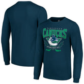 Vancouver Canucks - Starter Team Logo Graphic Long Sleeve T-Shirt Navy