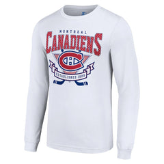 Montreal Canadiens - Starter Team Logo Graphic Long Sleeve T-Shirt White