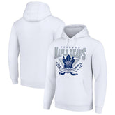 Toronto Maple Leafs - Starter Team Logo Graphic Fleece Tri-Blend Pullover Hoodie White