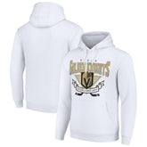 Vegas Golden Knights Starter Team Logo Graphic Fleece Tri-Blend Pullover Hoodie White