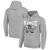 Los Angeles Kings - Starter Team Logo Graphic Fleece Tri-Blend Pullover Hoodie Heather Gray