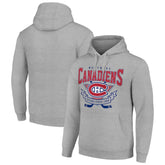 Montreal Canadiens - Starter Team Logo Graphic Fleece Tri-Blend Pullover Hoodie Heather Gray