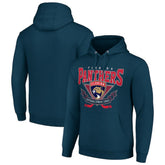 Florida Panthers - Starter Team Logo Graphic Fleece Tri-Blend Pullover Hoodie Navy
