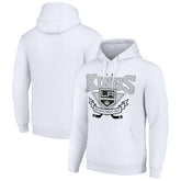 Los Angeles Kings - Starter Team Logo Graphic Fleece Tri-Blend Pullover Hoodie White