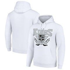 Los Angeles Kings - Starter Team Logo Graphic Fleece Tri-Blend Pullover Hoodie White