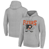 Philadelphia Flyers - Starter Team Logo Graphic Fleece Tri-Blend Pullover Hoodie Heather Gray