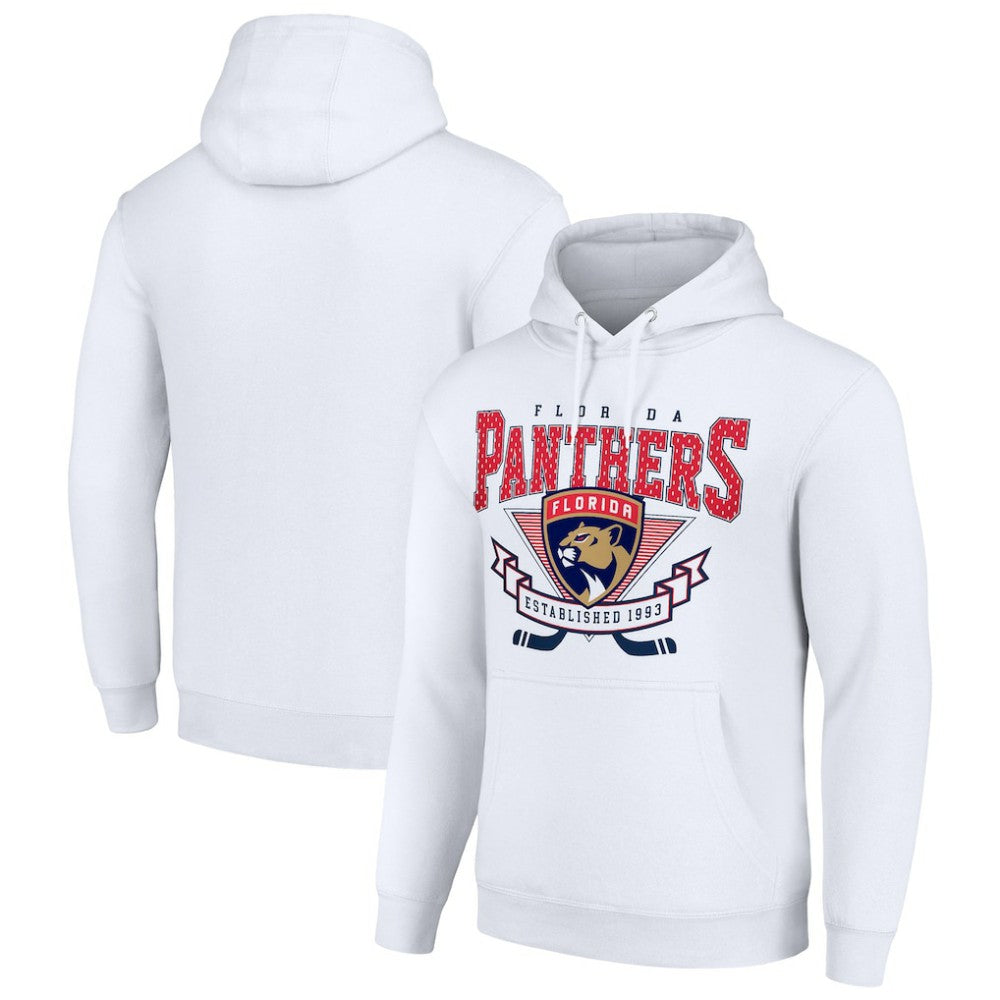Florida Panthers - Starter ‘80s Inspired Team Logo Graphic Pullover Hoodie White