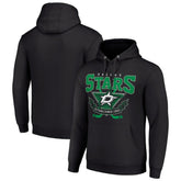 Dallas Stars - Starter Team Logo Graphic Fleece Tri-Blend Pullover Hoodie Black