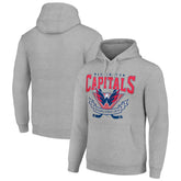Washington Capitals Starter Team Logo Graphic Fleece Tri-Blend Pullover Hoodie Heather Gray