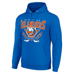 New York Islanders - Starter Team Logo Graphic Fleece Tri-Blend Pullover Hoodie Royal