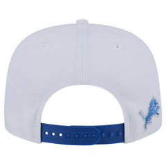 Detroit Lions New Era Sparky 9FIFTY Snapback Hat White/Blue - NFL