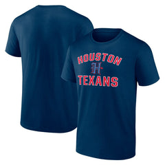 Houston Texans Secondary Logo Victory Arch T-Shirt Navy - NFL