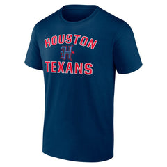 Houston Texans Secondary Logo Victory Arch T-Shirt Navy - NFL