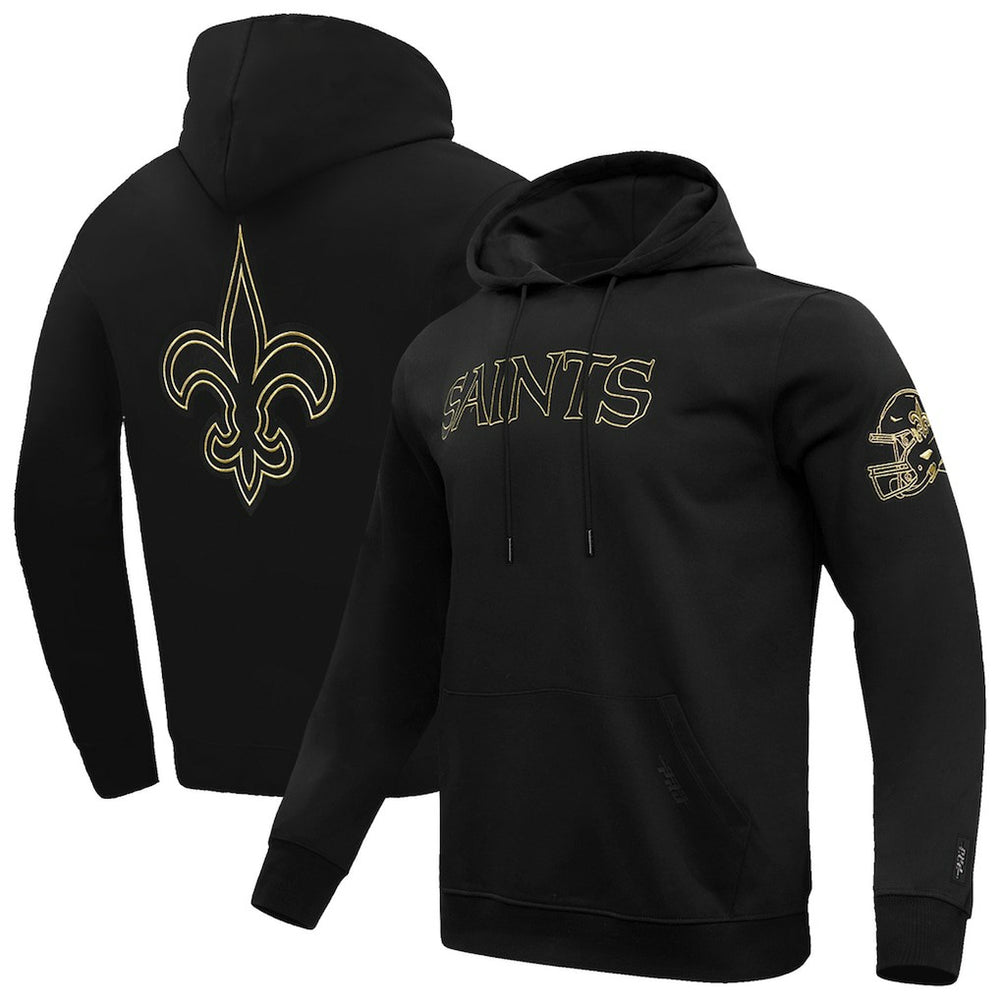 New Orleans Saints Pro Standard Classic Chenille Pullover Hoodie Black - NFL