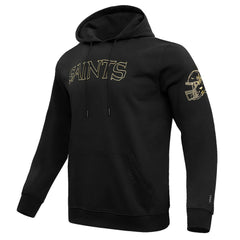 New Orleans Saints Pro Standard Classic Chenille Pullover Hoodie Black - NFL