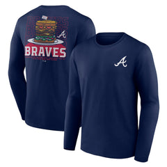 Atlanta Braves Blooper Burger Long Sleeve T-Shirt On Sale