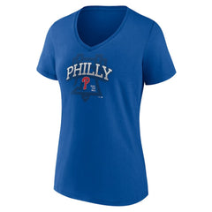 Philadelphia Phillies Women's Philly Cotton V-Neck T-Shirt discount