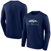 Seattle Mariners Mountains Long Sleeve T-Shirt On Sale