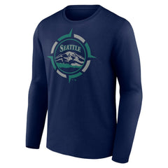Seattle Mariners Compass Long Sleeve T-Shirt On Sale