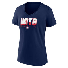 Washington Nationals Women's Defend the District V-Neck T-Shirt On Sale