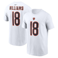 Caleb Williams Chicago Bears Name & Number T-Shirt White - Nike