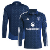 Adidas Manchester United 2024/25 Away Replica Long Sleeve Jerseys - Navy