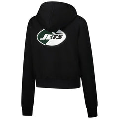 New York Jets Pro Standard Women's Split Logo Full-Zip Hoodie Black - NFL