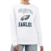 Philadelphia Eagles G-III 4Her by Carl Banks Women's Team Logo Graphic Tri-Blend Pullover Sweatshirt White - NFL